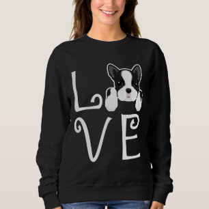 Boston Terrier Love Relaxed Fit Trui