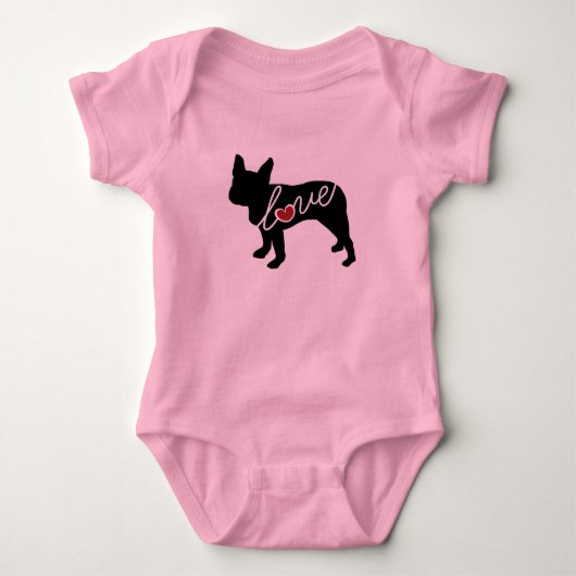 Boston Terrier Love Romper (Voorkant)