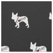 Boston Terrier Love Stof (Close Up)