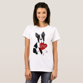 Boston Terrier Love T-shirt (Voorkant volledig)