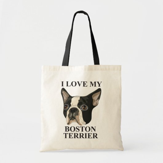 Boston Terrier Love Tote Bag (Voorkant)