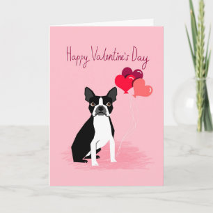 Boston Terrier Love Valentijnse Kaart