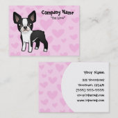 Boston Terrier Love Visitekaartje (Voorkant / Achterkant)