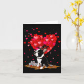 Boston Terrier Lover Heart Shape Boston Terrier Va Kaart (Gele Bloem)