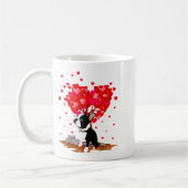 Boston Terrier Lover Heart Shape Boston Terrier Va Koffiemok (Links)