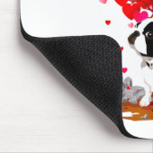 Boston Terrier Lover Heart Shape Boston Terrier Va Muismat (Hoek)