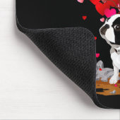 Boston Terrier Lover Heart Shape Boston Terrier Va Muismat (Hoek)