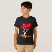 Boston Terrier Lover Heart Shape Boston Terrier Va T-shirt (Voorkant volledig)