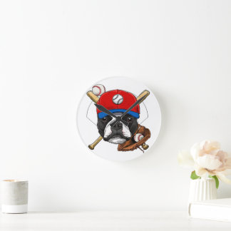Boston Terrier Lovers Clock | Wanddecoratie | Ronde Klok