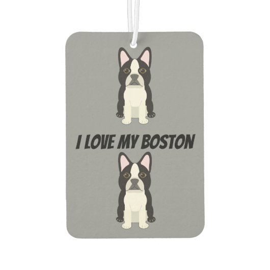 Boston Terrier Luchtverfrisser (Achterkant)