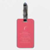 Boston Terrier Luggage Tags Bagagelabel (Achterkant verticaal)