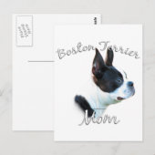 Boston Terrier Ma 2 Briefkaart (Voorkant / Achterkant)