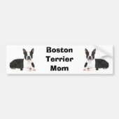 Boston Terrier Ma Bumpersticker (Voorkant)