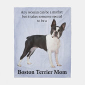Boston Terrier Ma Fleece Blanket (Voorkant)