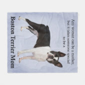 Boston Terrier Ma Fleece Blanket (Voorkant (Horizontaal))