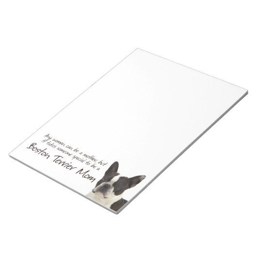 Boston Terrier Ma Notitieblok (Schuin)