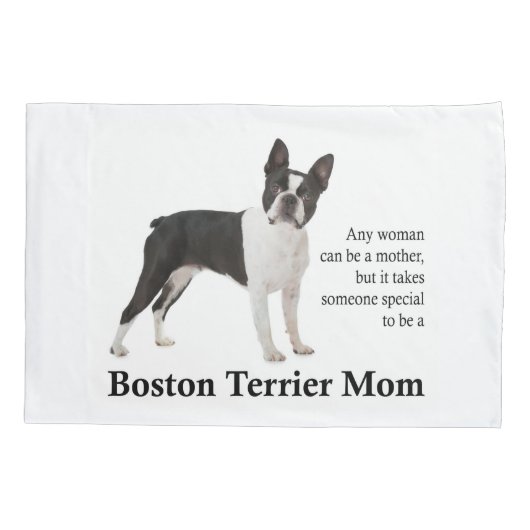 Boston Terrier Ma Pillowcase Kussensloop (Achterkant)