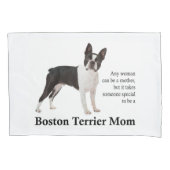 Boston Terrier Ma Pillowcase Kussensloop (Voorkant)