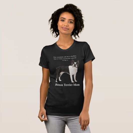 Boston Terrier Ma T-Shirt (Voorkant volledig)