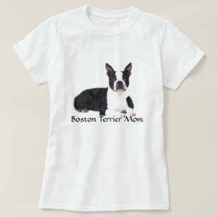 Boston Terrier Ma T-Shirt Double Quote & Afbeeldin