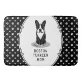 Boston Terrier Ma (zwart) - Cute dog Badmat (Voorkant)