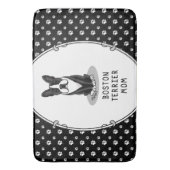 Boston Terrier Ma (zwart) - Cute dog Badmat (Voorkant Verticaal)