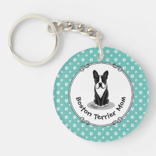Boston Terrier Ma (zwart) - Cute dog Sleutelhanger