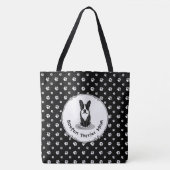 Boston Terrier Ma (zwart) - Cute dog Tote Bag (Voorkant)
