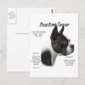 Boston Terrier Maak kennis met het ras Briefkaart (Voorkant / Achterkant)