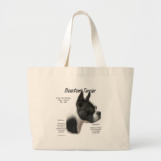 Boston Terrier Maak kennis met het ras Grote Tote Bag (Voorkant)