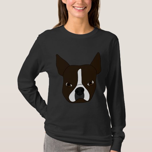 Boston Terrier Maggie T-shirt (Voorkant)