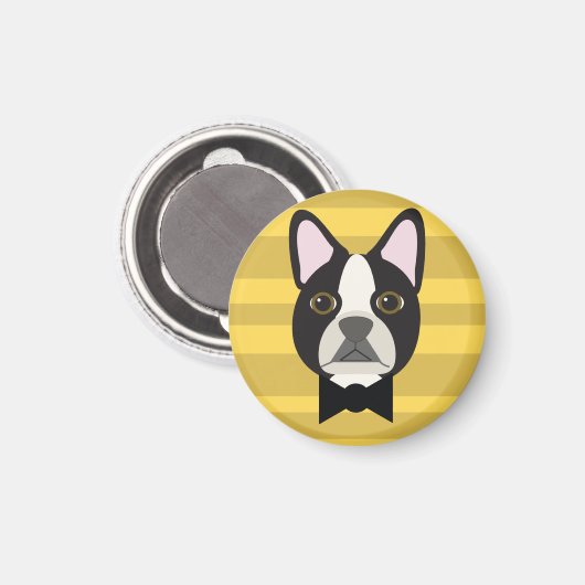 Boston Terrier Magneet (Voorkant / Achterkant)