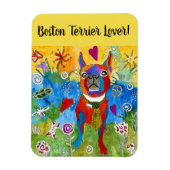 Boston Terrier magneet 3"x4" (Verticaal)
