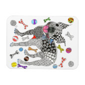 Boston Terrier magneet 3"x4" (Horizontaal)