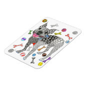 Boston Terrier magneet 3"x4" (Linkerzijde)