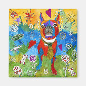 Boston Terrier Magnet 2" (Voorkant)