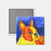 Boston Terrier Magnet - "Golden Boy" (Voorkant / Achterkant)
