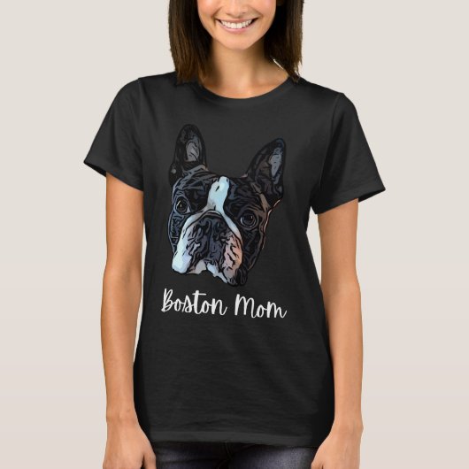 Boston Terrier Mam 189 T-shirt (Voorkant)