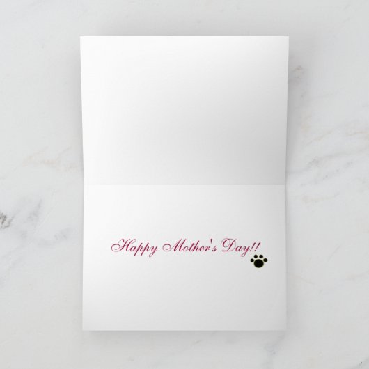 Boston Terrier Mam (Moederdag Gifts) Kaart (Binnen)