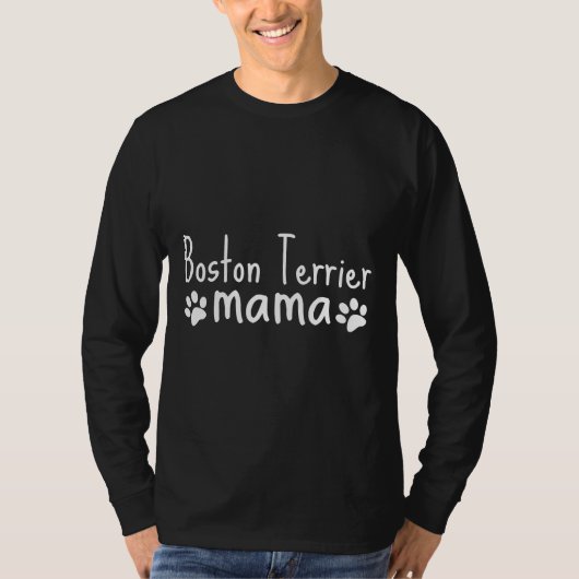 Boston Terrier Mama 175 T-shirt (Voorkant)