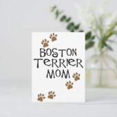 Boston Terrier mama Briefkaart (Staand voorkant)