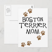 Boston Terrier mama Briefkaart (Voorkant / Achterkant)