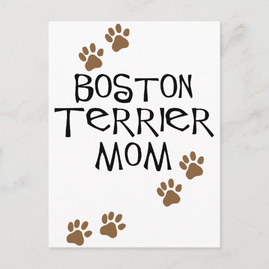 Boston Terrier mama Briefkaart (Voorkant)