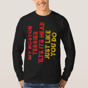 Boston Terrier mama Dad Funny Dog Owner T-shirt