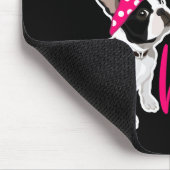 Boston Terrier Mama Dog Eigenner Funny Gift Muismat (Hoek)