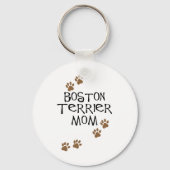 Boston Terrier mama Sleutelhanger (Voorkant)