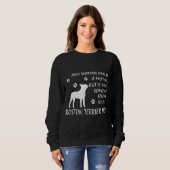Boston Terrier Mama Sweatshirt Birthday Mama Gifts (Voorkant volledig)