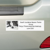 Boston Terrier Meetup Group Bumpersticker (Op auto)