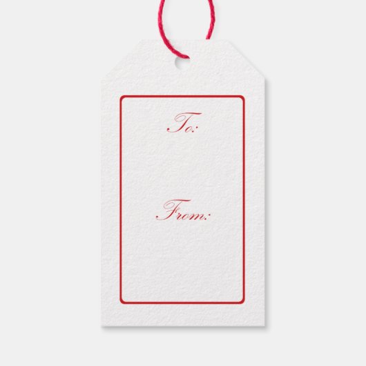 Boston Terrier Merry Kerstmis Cadeaulabel (Achterkant)