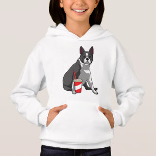 Boston Terrier met Drink